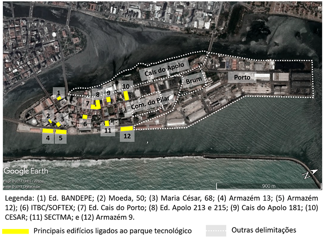 Im&oacute;veis adquiridos, concedidos ou relacionados ao Porto Digital no Bairro do Recife