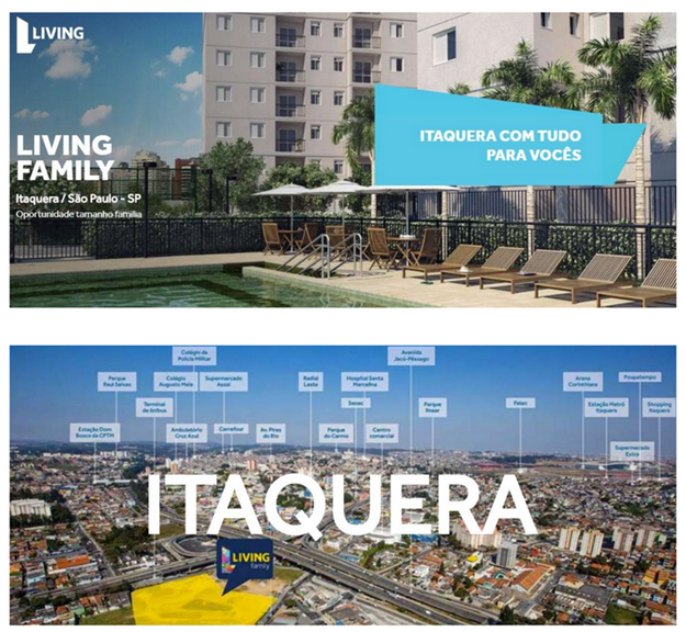 Exemplo de lançamento imobiliário recente em Itaquera