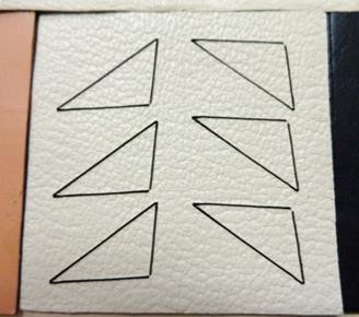 Encaixes com os moldes após o corte a laser