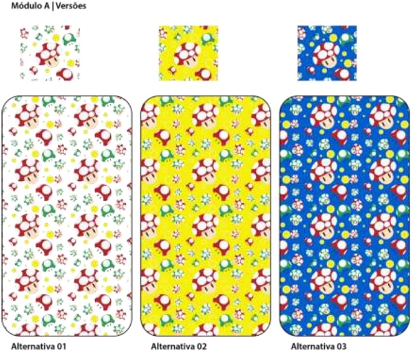 Alternativas geradas a partir das vers&otilde;es do M&oacute;dulo A.