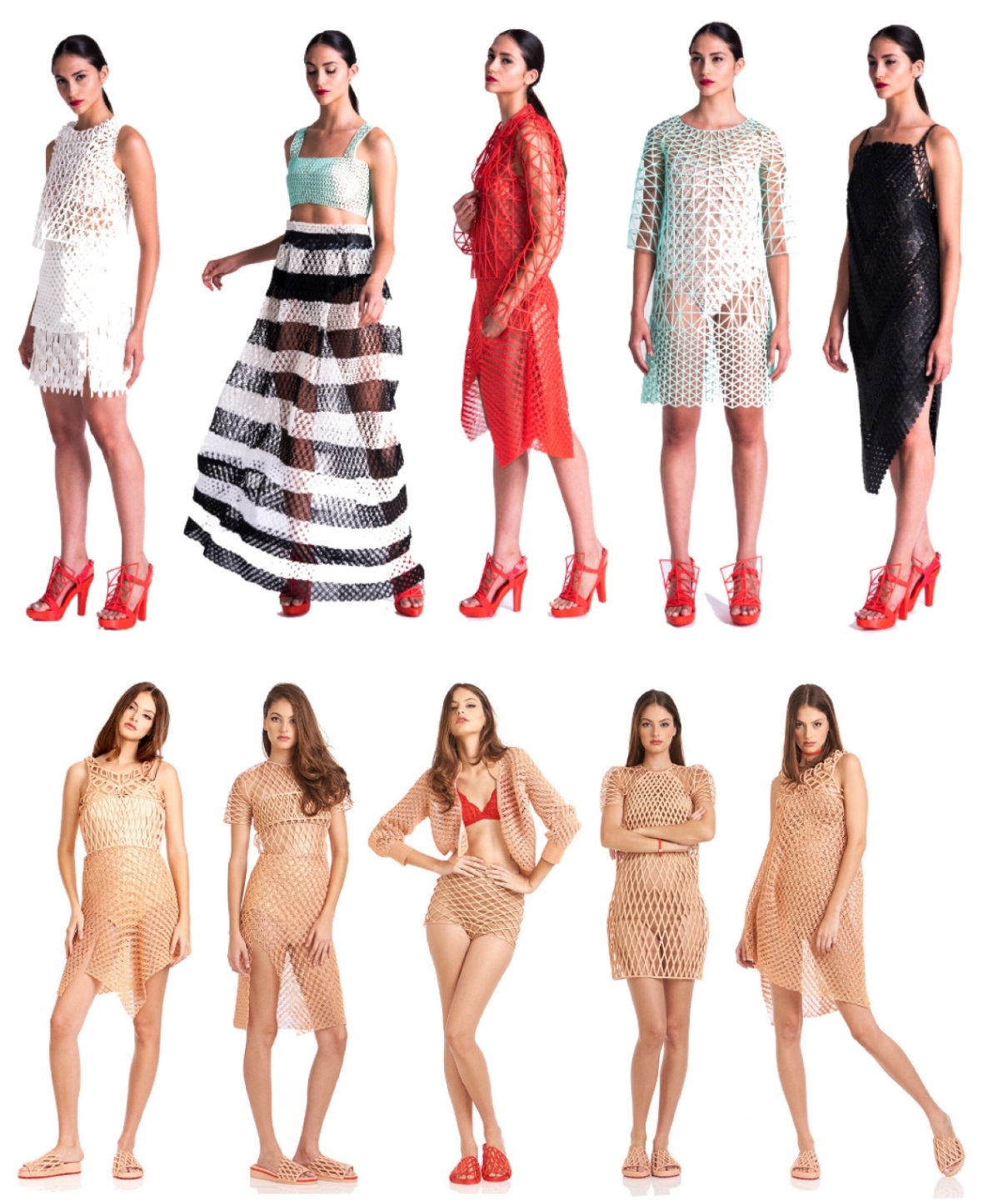 Modelos impressos em 3D desenvolvidos por Danit Peleg