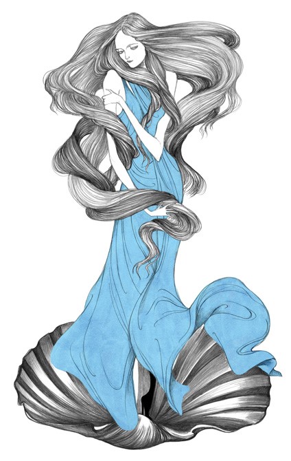 Ilustração de Moda de Laura Laine  

divulgada na T Magazine do New York Times