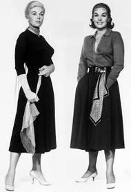 A atriz Kim Novack e suas duas personagens no filme Um Corpo que Cai (1958).         Importar tabla