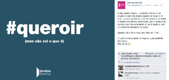 Figura 4: postagem explicativa sobre o evento