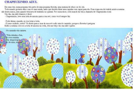 Figura 2: Início da narrativa “Chapeuzinho Azul”