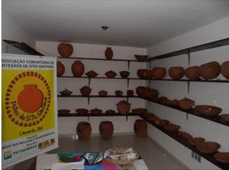 Figura 1 - Loja da ACASSARQA para comercialização e exposição das cerâmicas