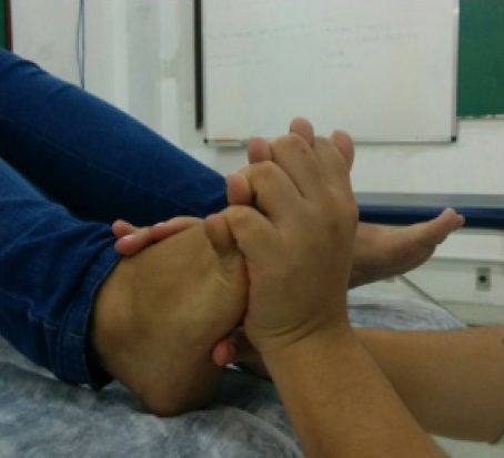 Figura 3 - Manobra de relaxamento, liberação da tensão da cabeça e do pescoço.