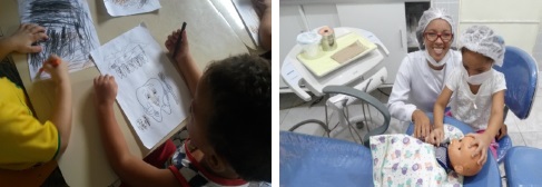 Figura 3 e 4 - Atividades lúdicas.