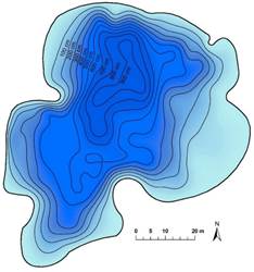 Bathymetry of Laguna Pozo Verde