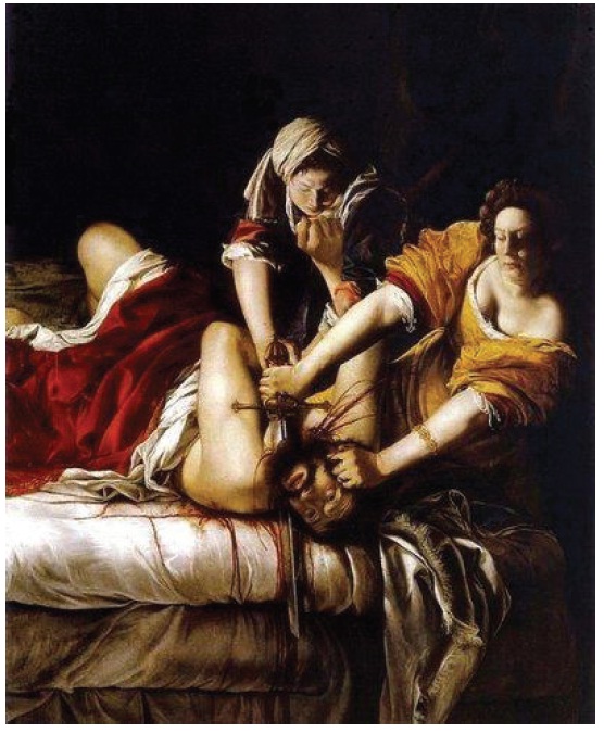 Artemisia Gentileschi, Judith
decapitando a Holofernes