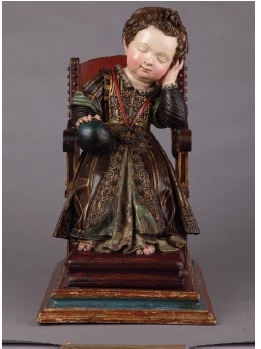 Escuela espa&ntilde;ola, Ni&ntilde;o Jes&uacute;s dormido, finales del s. XVI