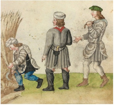 An&oacute;nimo, Campesinos espa&ntilde;oles, siglo XVI, C&oacute;dice de trajes