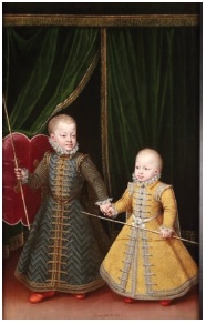 Alonso S&aacute;nchez Coello, Los infantes Diego F&eacute;lix y Felipe de Austria, 1579