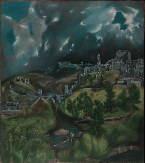 El Greco (Domenikos Theotokopoulos), Vista de Toledo, hacia 1610-1614, Nueva York, Metropolitan Museum