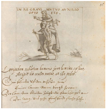 Symbola de mundi huius fallacia. Manuscrito Cod.icon. 423, Bayerische StaatsBibliothek