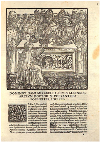 Polyanthea de Domenico Nani Mirabelli, 1503