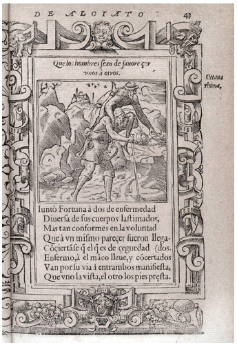 Los emblemas de Alciato Traducidos en rhimas espa&ntilde;olas, Lyon, 1549