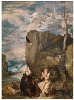 Diego Velázquez, San Antonio abad y San Pablo primer ermitaño, 1634, Museo del Prado, Madrid