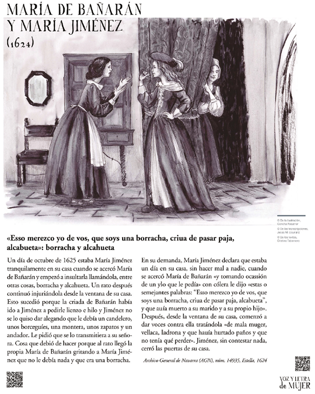 Panel de la serie sobre testimonios orales en documentacin del Archivo General de Navarra