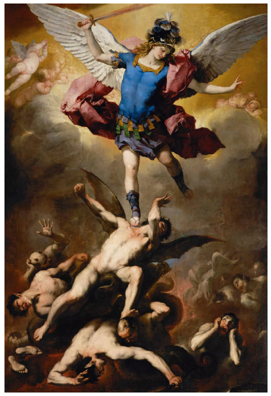 San Miguel, Luca Giordano, hacia 1666, Kunsthistorisches Museum, Viena