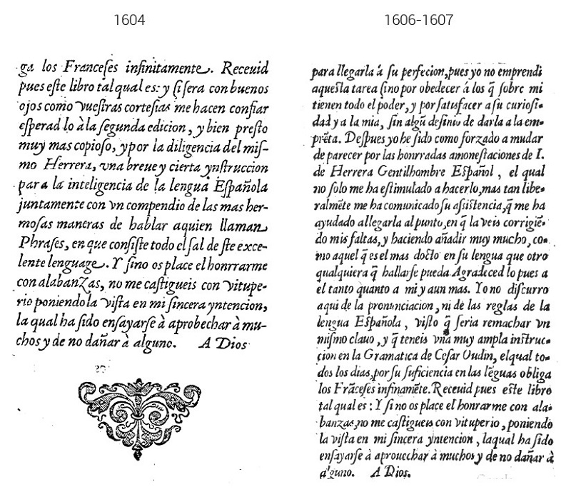 párrafo del prólogo suprimido en la segunda ed. del diccionario de Palet