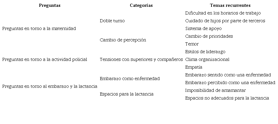 Patrones identificados mediante el análisis de las entrevistas