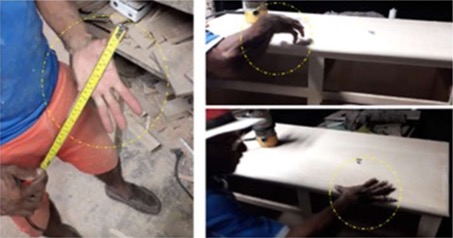 Figura 7. Uso de la cuarta como unidad de medida recursiva.