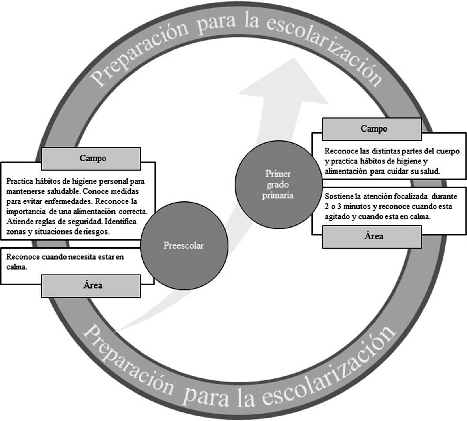 Aprendizajes esperados en la transici�n de preescolar a primaria