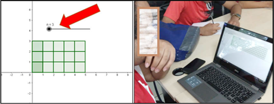 Explorando a constru��o no GeoGebra