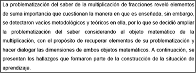 Problemas para problematizar el saber matem�tico
