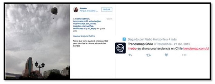Ejemplos de comentarios en Facebook y Twitter en los que el robo es una preocupación de peso entre la ciudadanía.