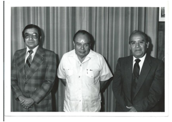 Terna para la rectora en 1982 de izquierda a derecha Reyes Humberto de las Casas Duarte Luis Alberto Martnez Prez y Daniel Contreras