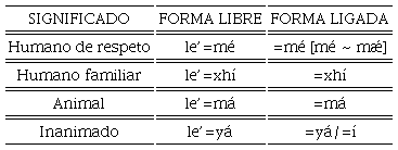Pronombres de tercera persona del zapoteco de San Bartolo Yautepec