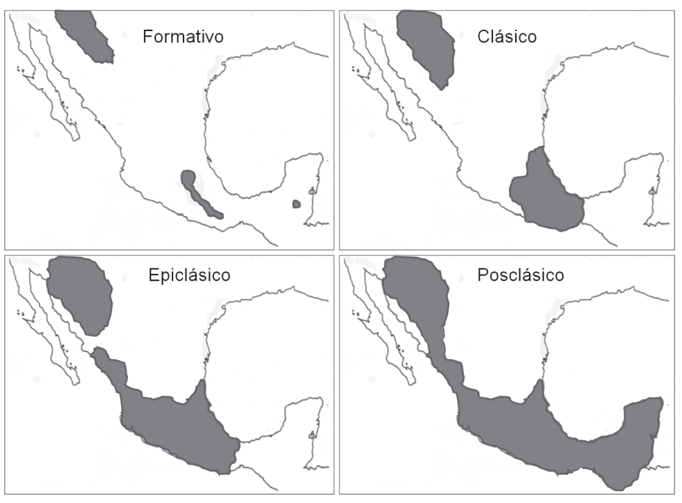 Proceso de dispersin del guajolote domstico desde el Formativo y hasta el Posclsico