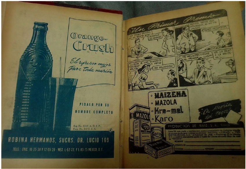Propaganda al interior de la revista 
							Chiquit&iacute;n.
						