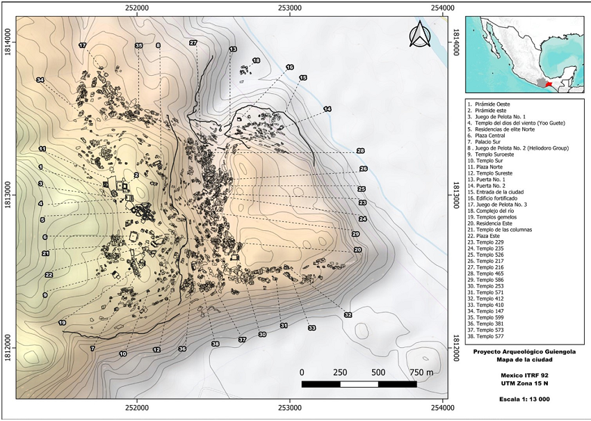 Sitio arqueológico de Guiengola.