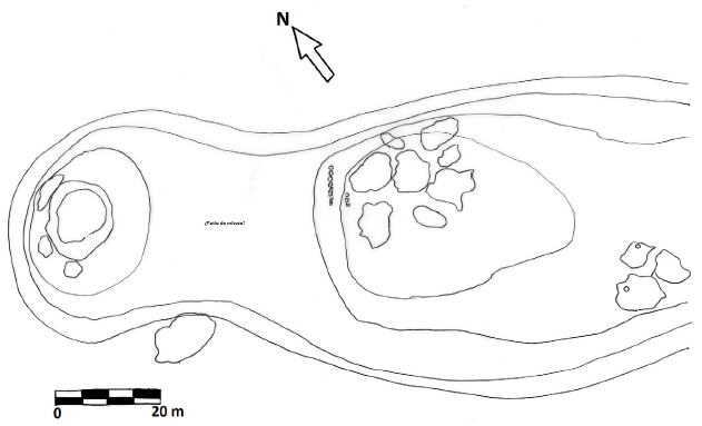 Croquis del sitio Palos Prietos