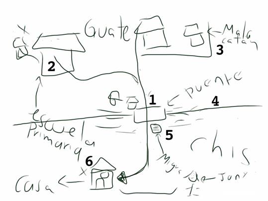 Cartograf&iacute;a social realizada por Guadalupe M.