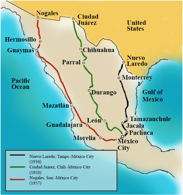 Official inauguration of Mexican highways on the northern border