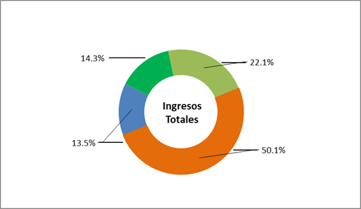 Puebla. Unidades econ&oacute;micas seg&uacute;n tama&ntilde;o y participaci&oacute;n en los ingresos totales estatales, 2013