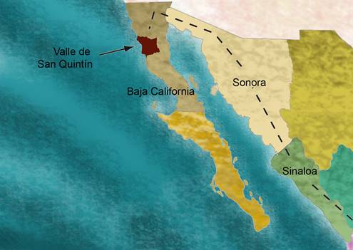 Ubicaci&oacute;n del Valle de San Quint&iacute;n