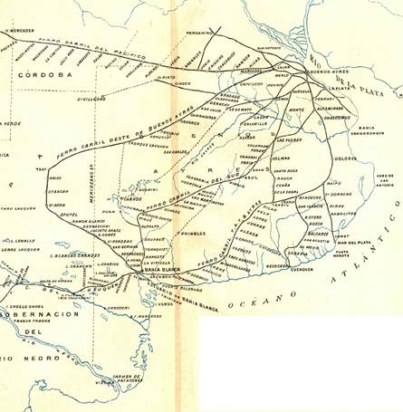 de los ferrocarriles que convergen a Bahía Blanca