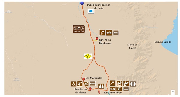 Tramo 2. Ponderosa, Gavilanes y Rancho El Topo