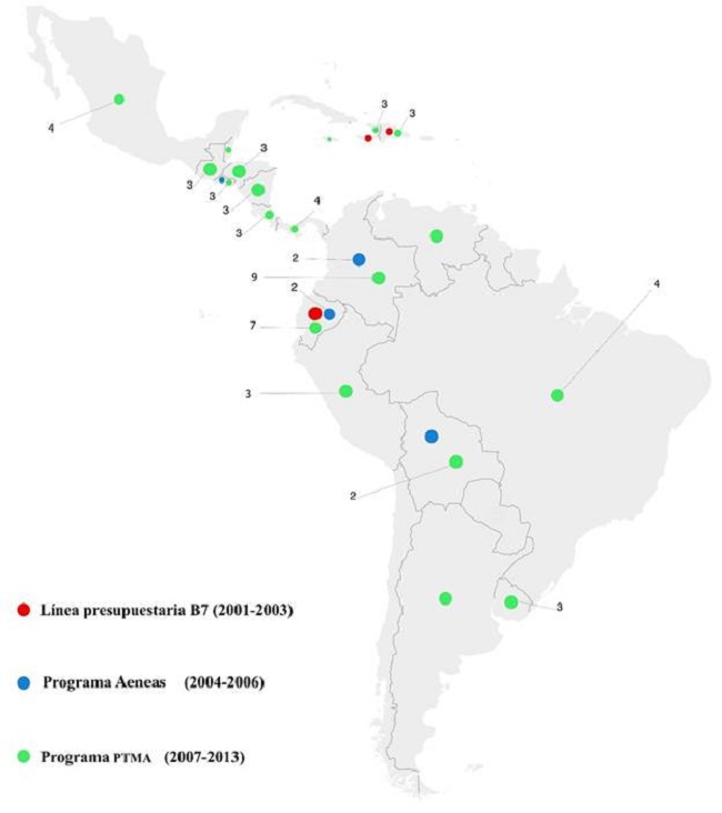 Impacto en Am&eacute;rica Latina y el Caribe de los proyectos de gesti&oacute;n migratoria financiados por la UE en terceros pa&iacute;ses (2001-2013)