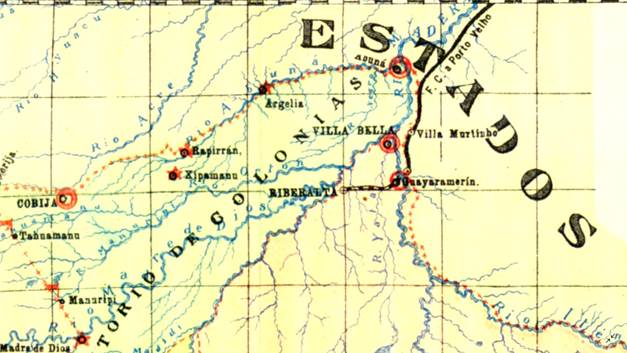 Fragmento de cartograf�a de Brasil