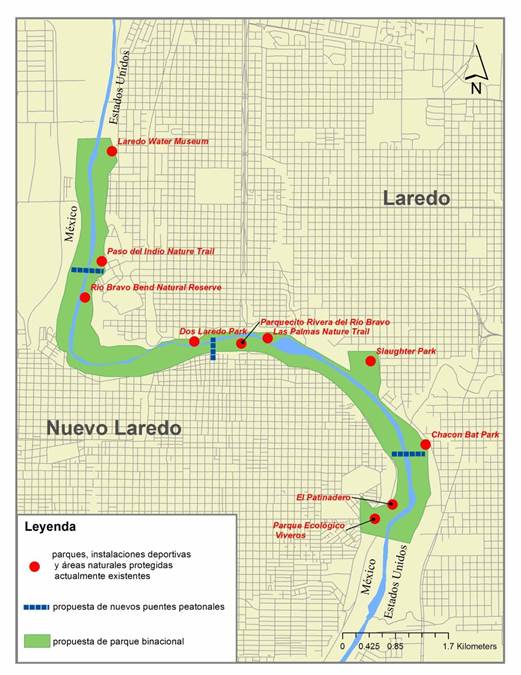 Proyecto del parque binacional de Laredo-Nuevo Laredo