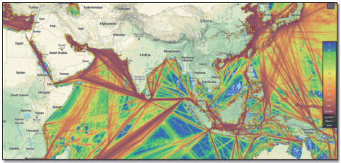 Maritime Traffic in the Indian Ocean