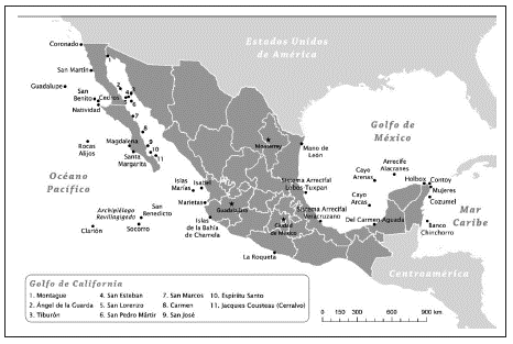 Islas mexicanas relevantes por extensión, población o economía