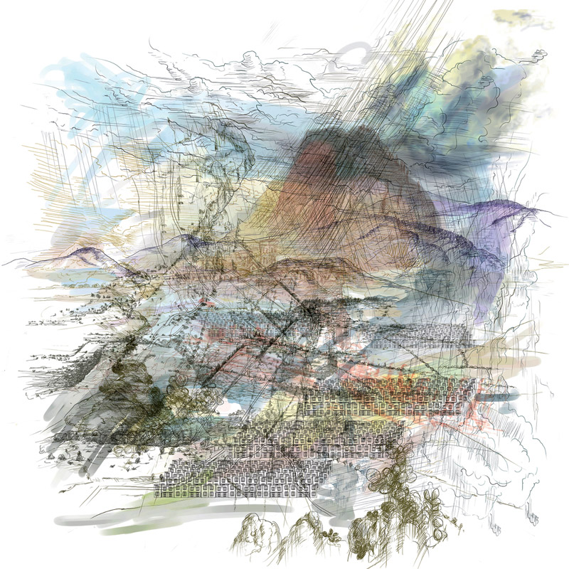 Miguel Ledezma, Ciudad de México, 1973. Dibujo digital, 2016.