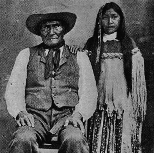 Chief Geronimo and wife